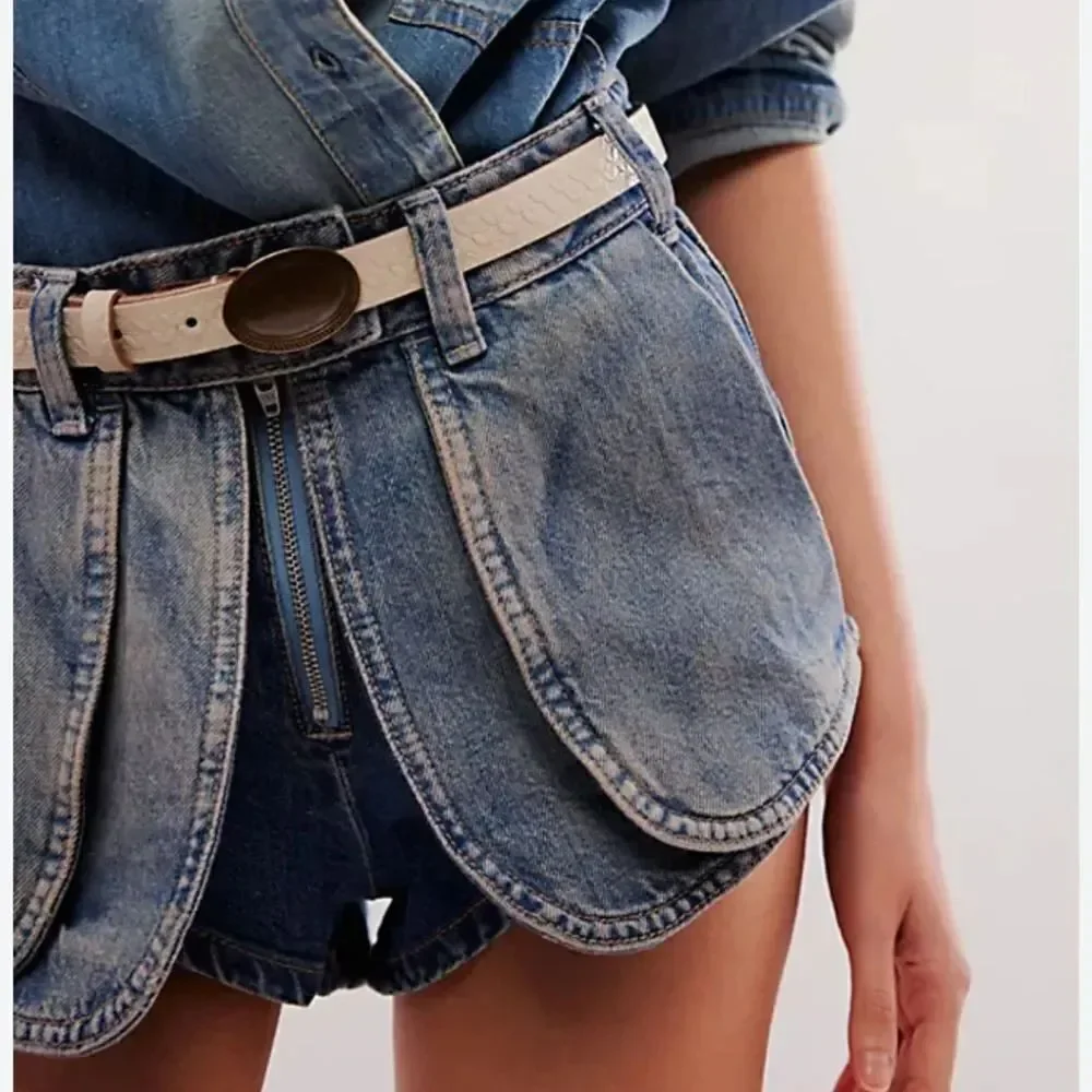 Free People We The Free Prince Street Denim Shorts Size 28